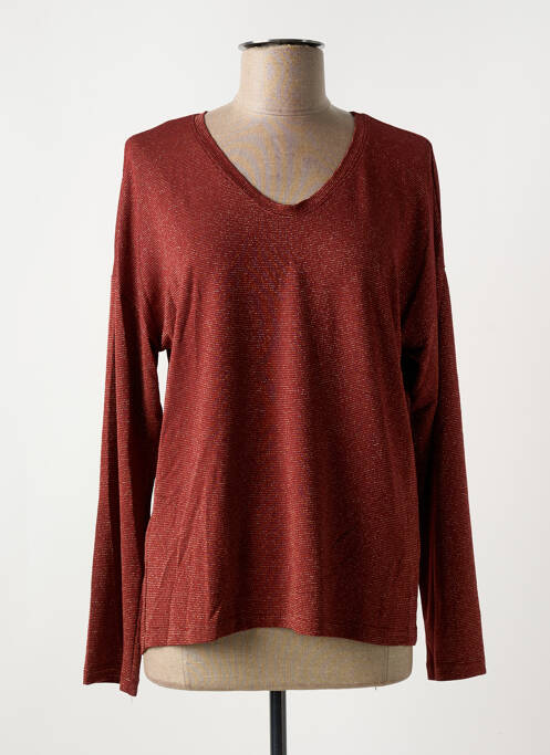 T-shirt orange ONLY pour femme