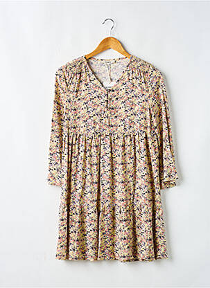 Robe mi-longue manches longues jaune GARCIA fille