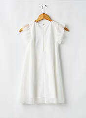 Robe courte blanc 3 POMMES pour fille seconde vue