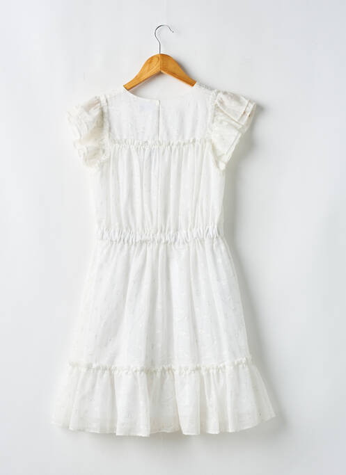 Robe mi-longue blanc MAYORAL fille