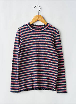 Pull stretch manches longues bleu GARCIA fille