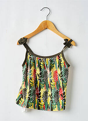 Top sans manche sans manche vert BOBOLI fille