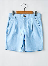 Bermuda fermeture zippée sous rabat boutonné taille ajustable bleu BOBOLI garcon