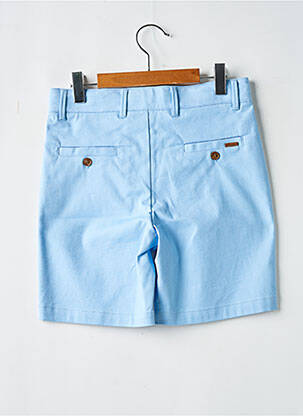 Bermuda fermeture zippée sous rabat boutonné taille ajustable bleu BOBOLI garçon