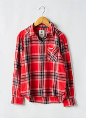Chemise manches longues rouge GARCIA pour garçon seconde vue