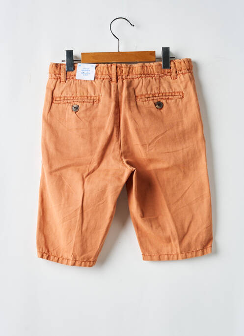 Bermuda tissage popeline taille ajustable orange MAYORAL garcon
