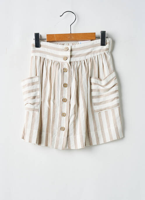 Jupe courte beige MAYORAL pour fille