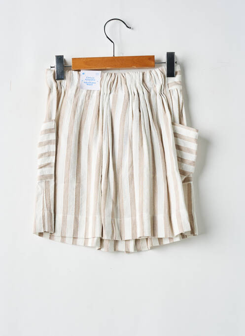 Jupe courte beige MAYORAL pour fille