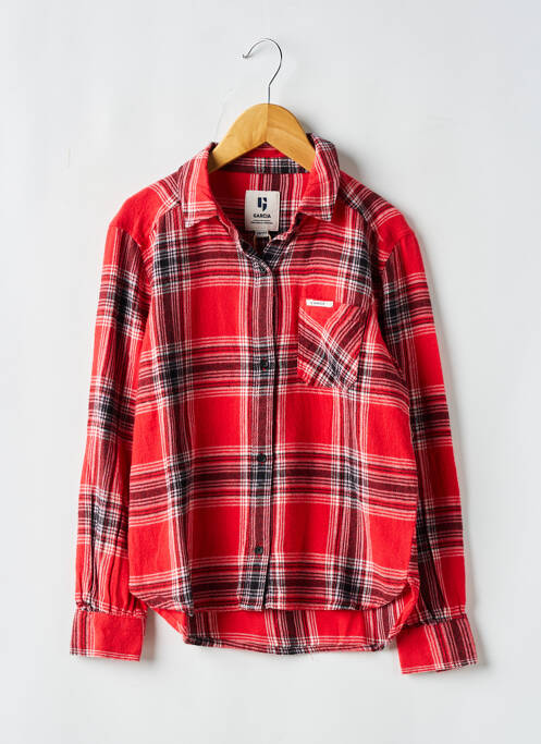 Chemise manches longues rouge GARCIA pour garçon