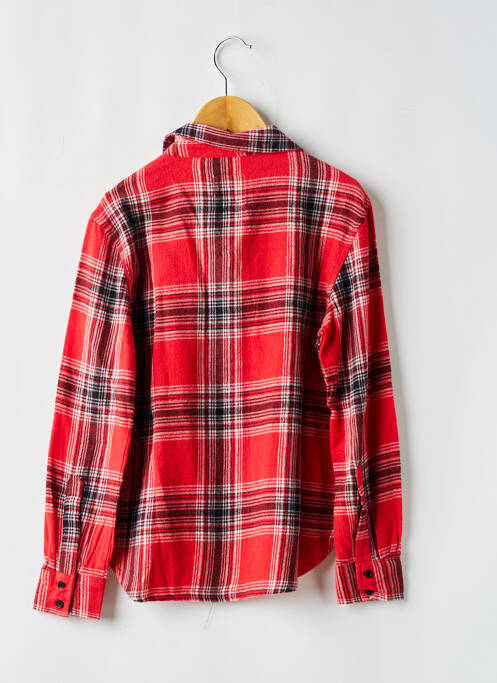 Chemise manches longues rouge GARCIA garçon