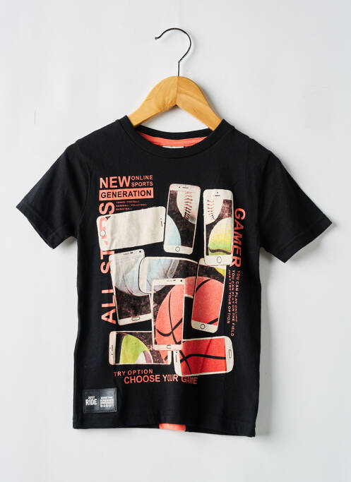 T-shirt noir BOBOLI pour garçon