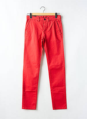 Pantalon chino stretch taille normale rouge CAMBRIDGE homme