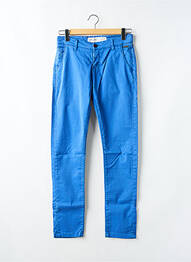 Pantalon chino stretch taille normale bleu DEELUXE homme