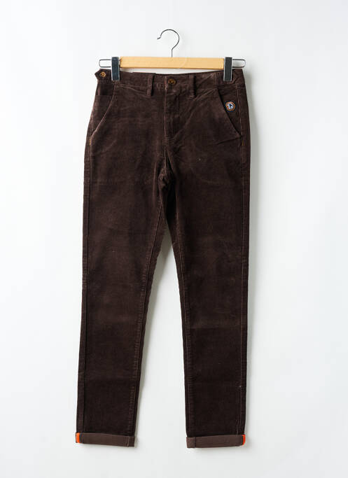 Pantalon slim marron BENSON & CHERRY pour homme