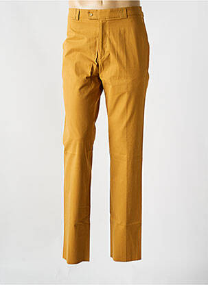 Pantalon chino fermeture zippée sous rabat avec crochet taille normale marron ARENA homme