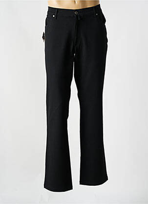 Pantalon droit stretch taille normale noir GIANNI MARCO homme