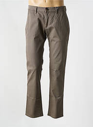 Pantalon chino stretch taille normale marron HATTRIC homme