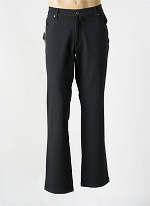 Pantalon droit stretch taille normale noir GIANNI MARCO homme