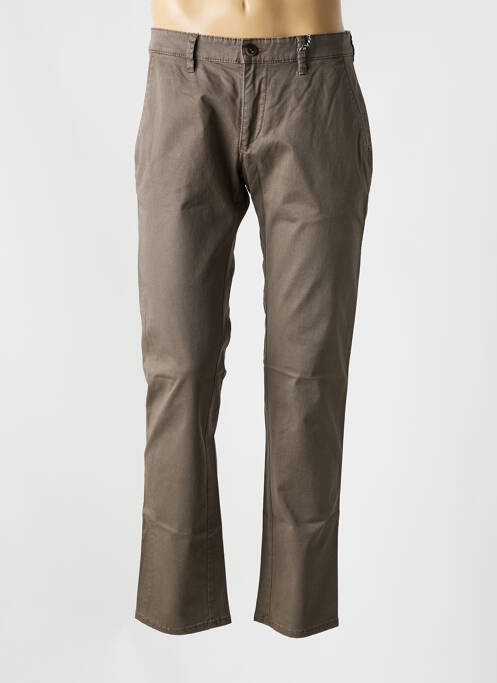 Pantalon chino marron HATTRIC pour homme