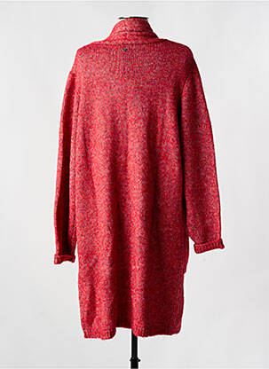 Gilet manches longues coupe cintrée rouge LPB femme