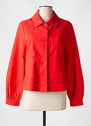 Veste casual coupe droite rouge I.CODE (By IKKS) femme