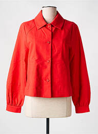 Veste casual coupe droite rouge I.CODE (By IKKS) femme