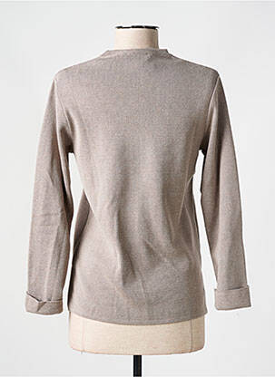 Gilet manches longues coupe cintrée beige ELEANE femme