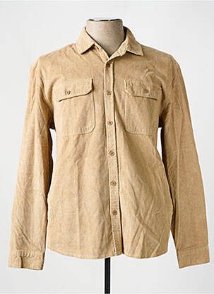 Chemisier coupe cintrée manches longues beige DEELUXE femme