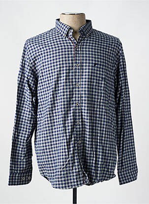 Chemise manches longues imprimé fantaisie bleu DARIO BELTRAN homme