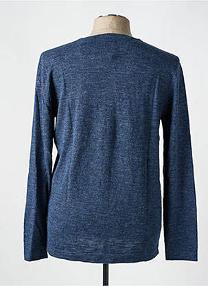 Pull col v manches longues bleu TOM TAILOR homme