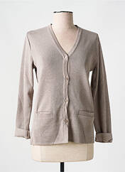 Gilet manches longues beige ELEANE pour femme seconde vue
