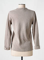 Gilet manches longues beige ELEANE pour femme seconde vue