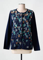 Gilet manches longues bleu ELEANE pour femme seconde vue