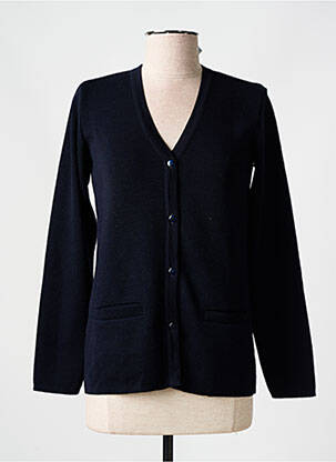 Gilet manches longues bleu ELEANE pour femme