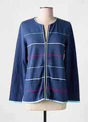 Gilet manches longues bleu ELEANE pour femme seconde vue