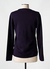 Gilet manches longues violet ELEANE pour femme seconde vue