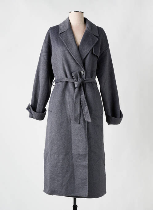 Manteau long coupe cintrée sans capuche gris TOM TAILOR femme