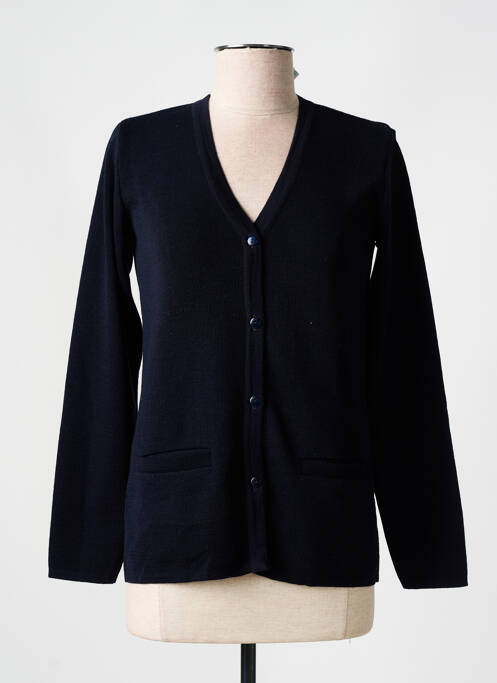 Gilet manches longues bleu ELEANE pour femme