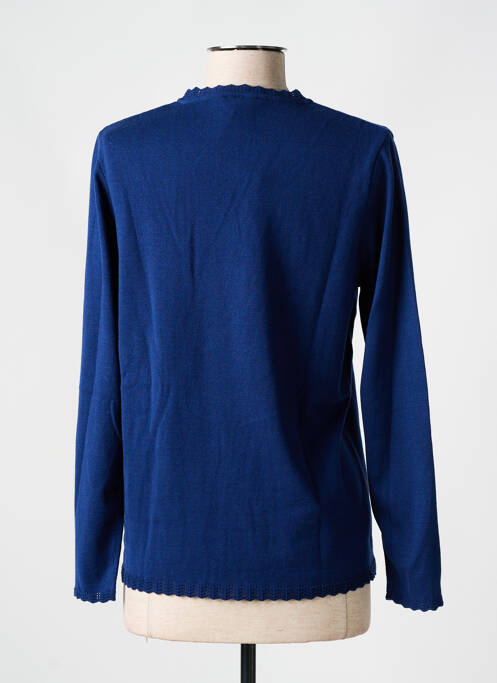 Gilet manches longues bleu ELEANE pour femme