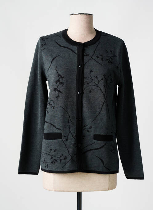 Gilet manches longues gris ELEANE pour femme