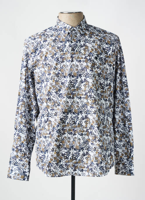 Chemise manches longues blanc BENSON & CHERRY pour homme