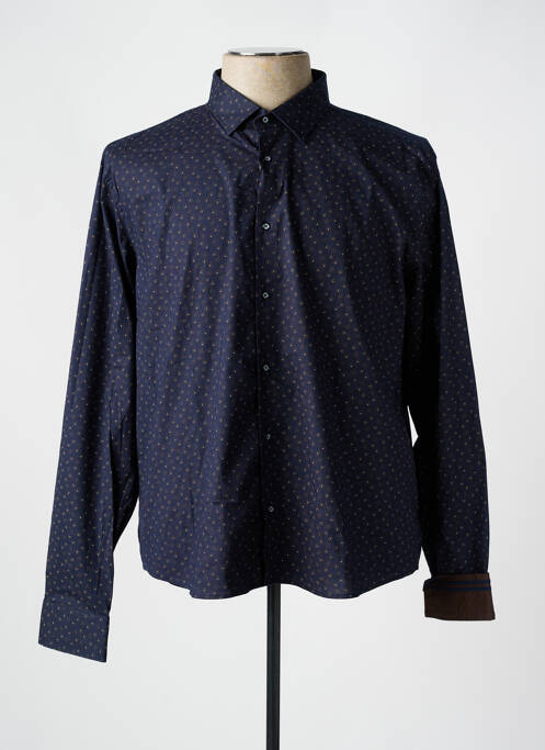 Chemise manches longues bleu BENSON & CHERRY pour homme