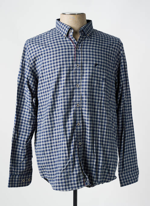Chemise manches longues bleu DARIO BELTRAN pour homme