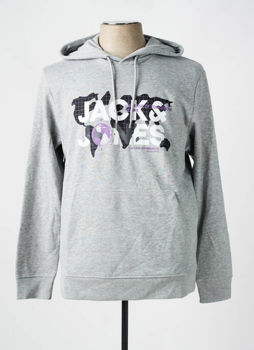 Pull gris JACK & JONES pour homme