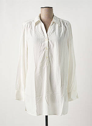 Tunique manches longues légère et transparente blanc TOM TAILOR femme