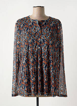 Tunique manches longues légère et transparente bleu TOM TAILOR femme