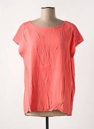 Blouse légère et transparente manches courtes orange CECIL femme