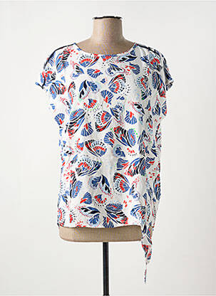 Blouse imprimé fantaisie manches courtes blanc CECIL femme