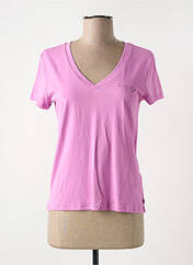 T-shirt rose TOM TAILOR pour femme seconde vue