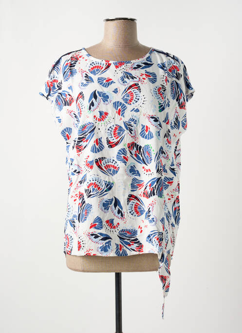 Blouse imprimé fantaisie manches courtes blanc CECIL femme